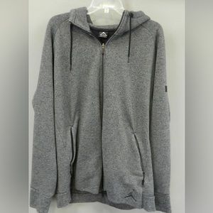 Jordan Icon Premium Full Zip Hoodie Sweatshirt Mens XXL Heather Gray